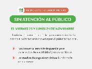CLYFEMA informa: sin atención al público este lunes 24 de noviembre