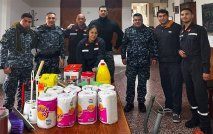 Infantería agradeció la hospitalidad del Cuartel 145 de San Clemente del Tuyú con una donación para los bomberos